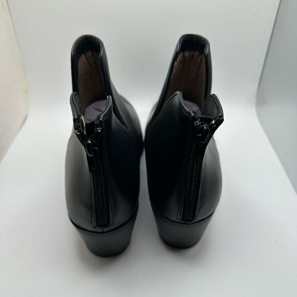 CUSHIONAIRE Women's Elodie Ankle Boot +Memory Foam 11 WIDE BLACK NEW - Picture 4 of 7